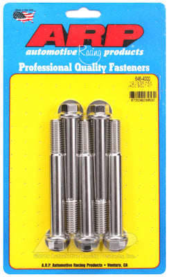 1/2-13 x 4.000 hex SS bolts