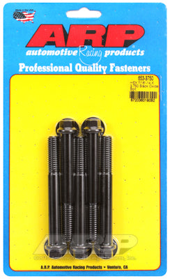 7/16-14 X 3.750 hex black oxide bolts