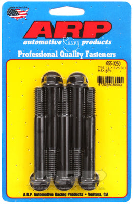 7/16-14 X 3.250 hex 1/2 wrenching black oxide bolts