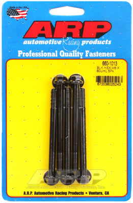 M6 x 1.00 x 80 hex black oxide bolts