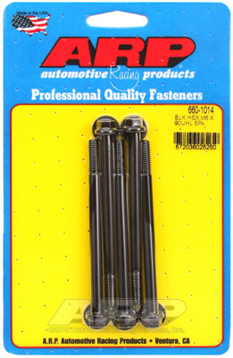 M6 x 1.00 x 90  hex black oxide bolts