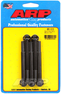 M8 x 1.25 x 80 hex black oxide bolts