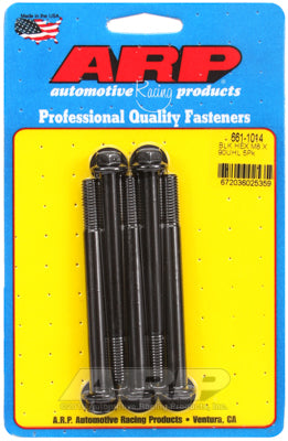 M8 x 1.25 x 90  hex black oxide bolts