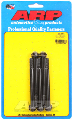 M8 x 1.25 x 100 hex black oxide bolts