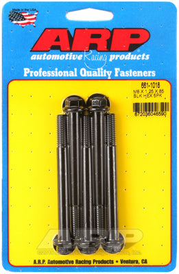 M8 x 1.25 x 85 hex black oxide bolts