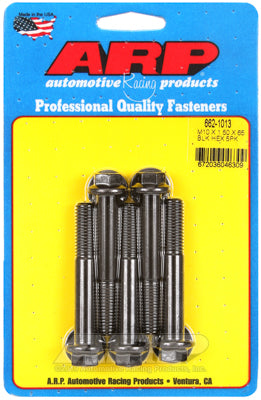 M10 x 1.50 x 65  hex black oxide bolts