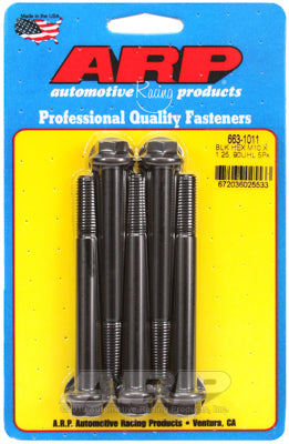 M10 x 1.25 x 90  hex black oxide bolts