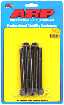 M10 x 1.25 x 100 hex black oxide bolts