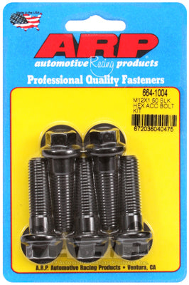 M12 x 1.50 x 40 hex black oxide bolts