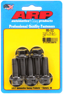 M12 x 1.75 x 30 hex black oxide bolts