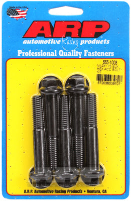 M12 x 1.75 x 70 hex black oxide bolts