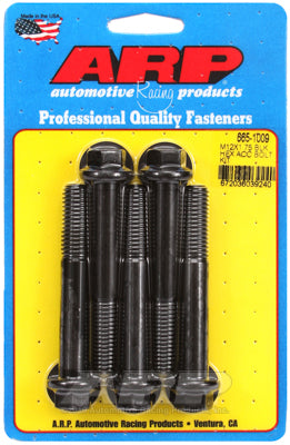 M12 x 1.75 x 80 hex black oxide bolts