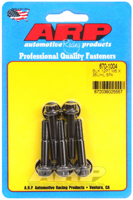 M6 x 1.00 x 35 12pt black oxide bolts