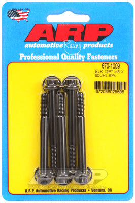 M6 x 1.00 x 60  12pt black oxide bolts