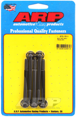 M6 x 1.00 x 70 12pt black oxide bolts