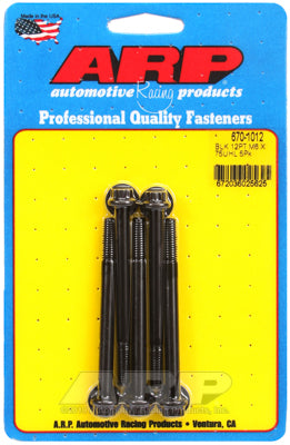 M6 x 1.00 x 75 12pt black oxide bolts