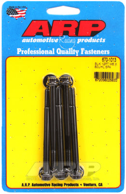 M6 x 1.00 x 80 12pt black oxide bolts