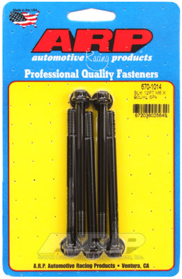 M6 x 1.00 x 90  12pt black oxide bolts