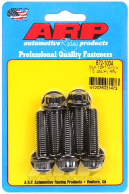 M10 x 1.50 x 35 12pt black oxide bolts