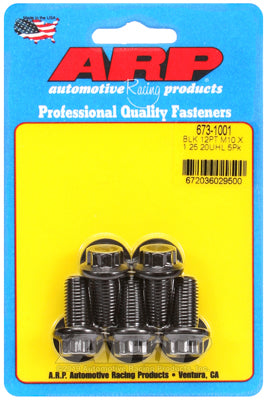 M10 x 1.25 x 20 12pt black oxide bolts