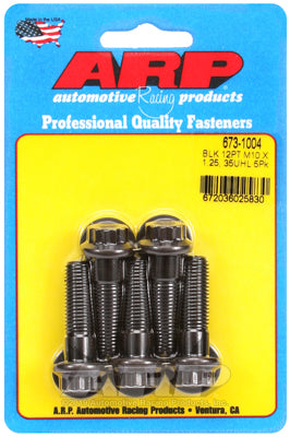 M10 x 1.25 x 35 12pt black oxide bolts