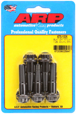 M10 x 1.25 x 40 12pt black oxide bolts