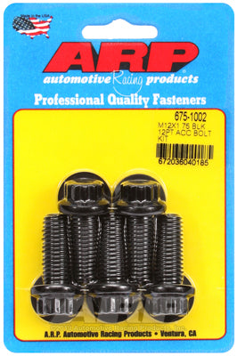 M12 x 1.75 x 30 12pt black oxide bolts