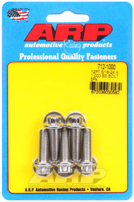 5/16-24 x 1.000 12pt SS bolts