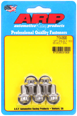 3/8-24 x .500 12pt SS bolts