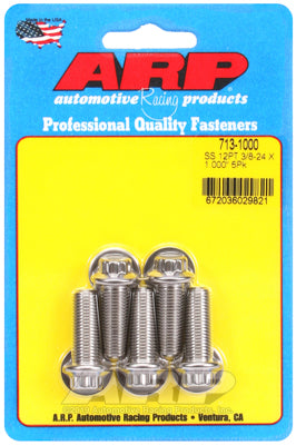 3/8-24 x 1.000 12pt SS bolts