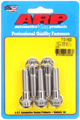 3/8-24 x 1.500 12pt SS bolts