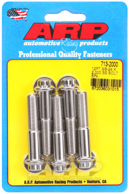 3/8-24 x 2.000 12pt SS bolts