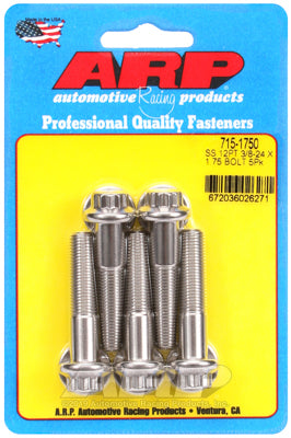 3/8-24 x 1.750 12pt 7/16 wrenching SS bolts