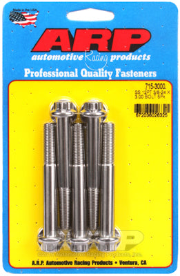 3/8-24 x 3.000 12pt 7/16 wrenching SS bolts