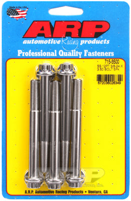 3/8-24 x 3.500 12pt 7/16 wrenching SS bolts