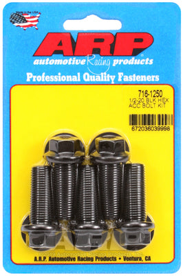 1/2-20 x 1.250 hex black oxide bolts