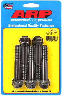 1/2-20 x 2.750 hex black oxide bolts