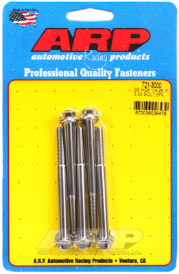 1/4-28 x 3.000 hex SS bolts