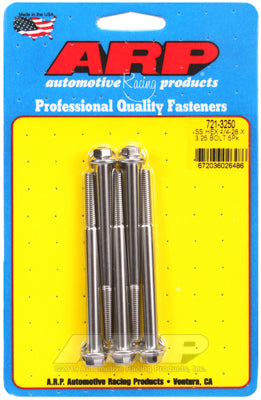 1/4-28 x 3.250 hex SS bolts