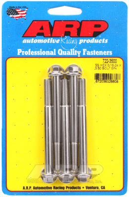 5/16-24 x 3.500 hex SS bolts