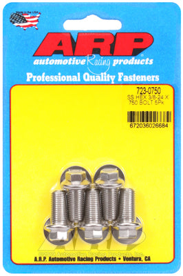 3/8-24 x .750 hex SS bolts