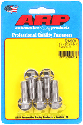 3/8-24 x 1.000 hex SS bolts