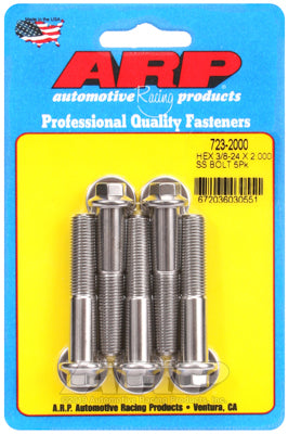 3/8-24 x 2.000 hex SS bolts