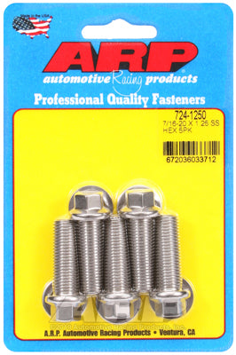 7/16-20 x 1.250 hex SS bolts