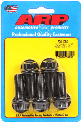 1/2-20 x 1.250 12pt black oxide bolts