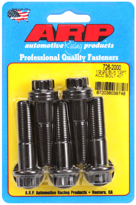 1/2-20 x 2.000 12pt black oxide bolts