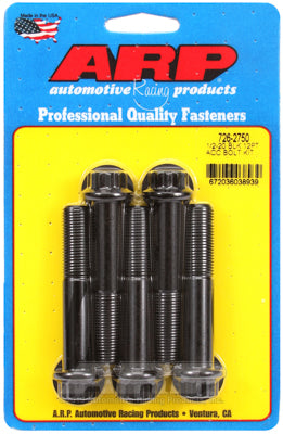 1/2-20 x 2.750 12pt black oxide bolts