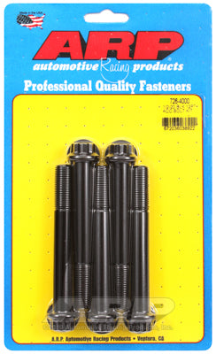 1/2-20 x 4.000 12pt black oxide bolts