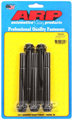 1/2-20 x 4.250 12pt black oxide bolts