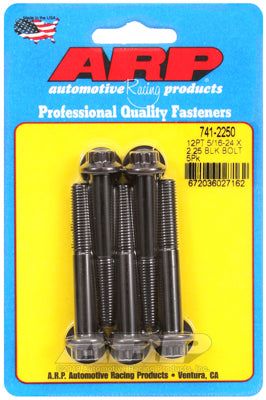 5/16-24 x 2.250 12pt black oxide bolts